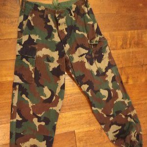 Vintage Hungarian 'Woodland' style surplus pants